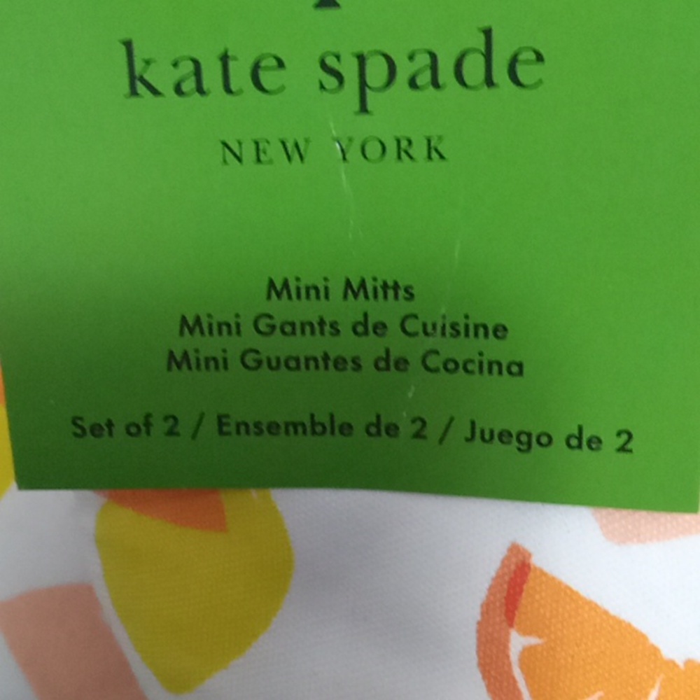 Kate Spade Citrus Oven Mitts New - Picture 2 of 4